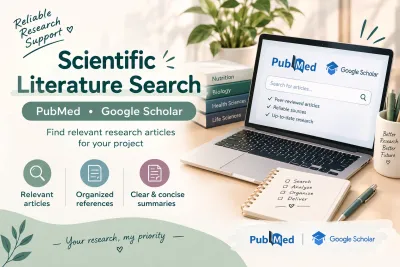 conduct a scientific literature search using PubMed and Google Scholar